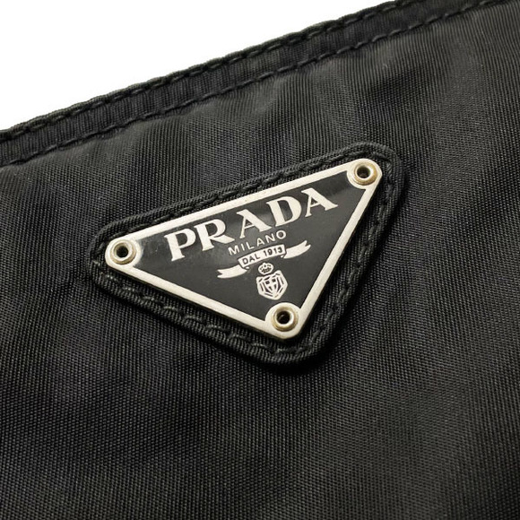 Prada Triangle Nylon Black Messenger Bag - Picture 5 of 7